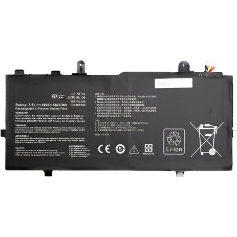 Акумулятор для ноутбуків ASUS VivoBook Flip 14 TP401MA (C21N1714) 7.6V 4900mAh Акумулятор для ноутбуків ASUS VivoBook Flip 14 TP401MA (C21N1714) 7.6V 4900mAh