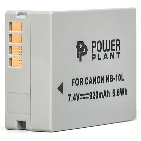 Canon NB-10L Акумулятор PowerPlant 920mAh, 7.4V, 6.8Wh Canon NB-10L Акумулятор PowerPlant 920mAh, 7.4V, 6.8Wh