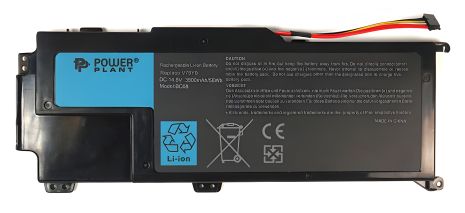 Акумулятори PowerPlant для ноутбуків DELL XPS 14z (V79Y0) 14.8V 3800mAh