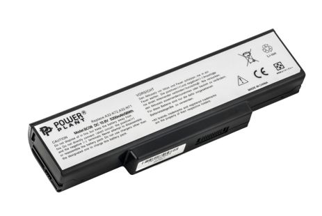 Акумулятор для ноутбуків ASUS A72, A73 (A32-K72 AS-K72-6) 10.8V 5200mAh