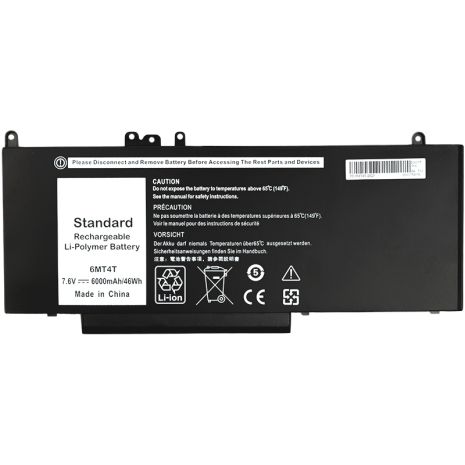 Акумулятори PowerPlant для ноутбуків DELL Inspiron 14 5000 Series (6MT4T) 7.6V 6000mAh