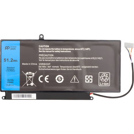 PowerPlant аккумулятор для Dell Inspiron 14-5439 ноутбуков (VH748) 11.4V 51.2Wh