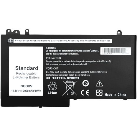Акумулятори PowerPlant для ноутбуків DELL Latitude 12 Series (NGGX5) 11.4V 3000mAh Акумулятори PowerPlant для ноутбуків DELL Latitude 12 Series (NGGX5) 11.4V 3000mAh