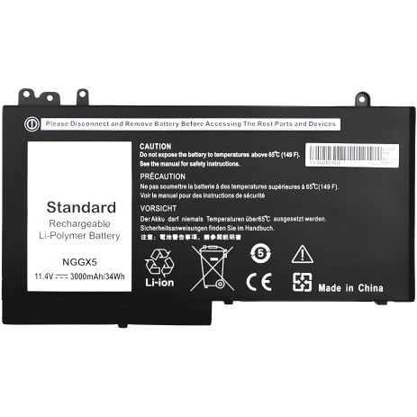 Акумулятори PowerPlant для ноутбуків DELL Latitude 12 Series (NGGX5) 11.4V 3000mAh Акумулятори PowerPlant для ноутбуків DELL Latitude 12 Series (NGGX5) 11.4V 3000mAh