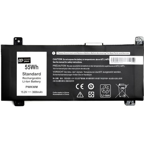 Акумулятори PowerPlant для ноутбуків DELL Inspiron 14-7466 (PWKWM) 15.2V 3600mAh