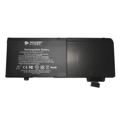 Аккумулятор PowerPlant для ноутбуков Apple MacBook Pro 13" (A1322) 10.8V 5200mAh