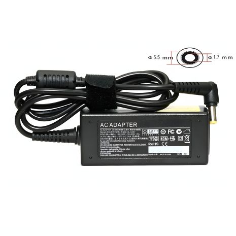 Блок живлення для ноутбуків PowerPlant ACER 220V, 19V 40W 2.15A (5.5*1.7)