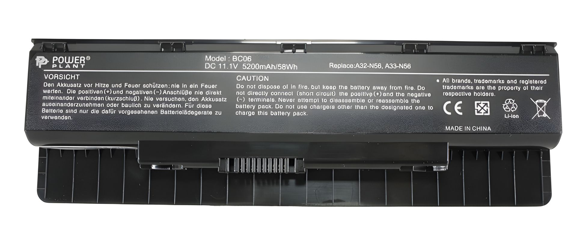 PowerPlant Π°ΠΊΠΊΡΠΌΡΠ»ΡΡΠΎΡ Π΄Π»Ρ Π½ΠΎΡΡΠ±ΡΠΊΠΎΠ² ASUS N46 (A32-N56) 11.1V 5200mAh PowerPlant Π°ΠΊΠΊΡΠΌΡΠ»ΡΡΠΎΡ Π΄Π»Ρ Π½ΠΎΡΡΠ±ΡΠΊΠΎΠ² ASUS N46 (A32-N56) 11.1V 5200mAh