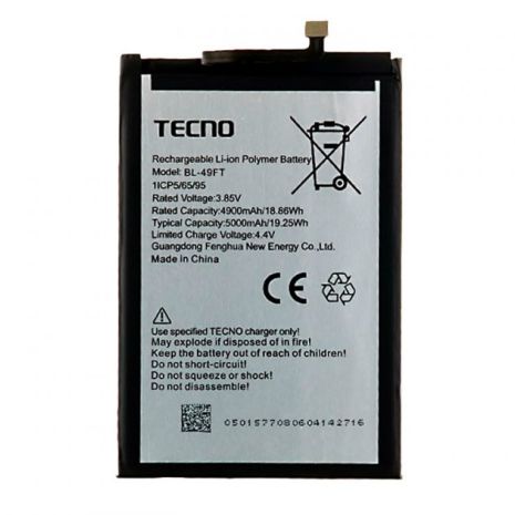 Акумулятор Tecno Spark 7 (KF6n) – BL-49FT 5000 mAh [Original PRC] 12 міс. гарантії