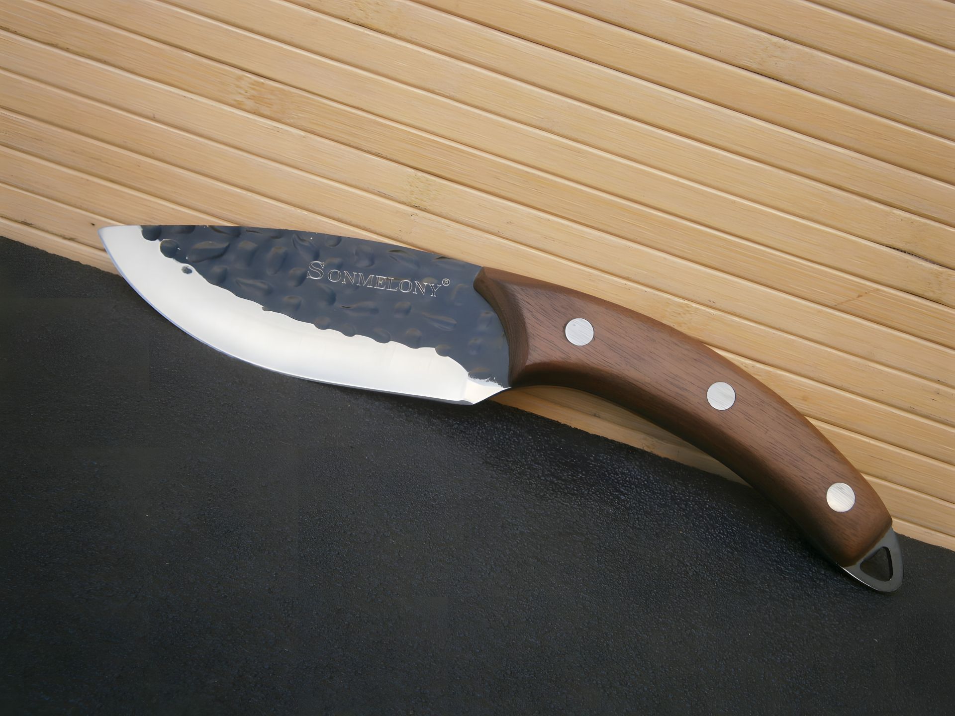 Поварской нож Sonmelony Chef маленький RT-21 фултанг 24 см Поварской нож Sonmelony Chef маленький RT-21 фултанг 24 см