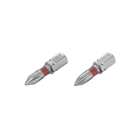 Комплект викруткових насадок PH1, 1/4"×25 мм, S2, 2 од., STORM INTERTOOL VT-0217