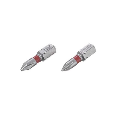 Комплект викруткових насадок PH1 1/4" * 25 мм, S2, уп. 2 шт, STORM INTERTOOL VT-0217