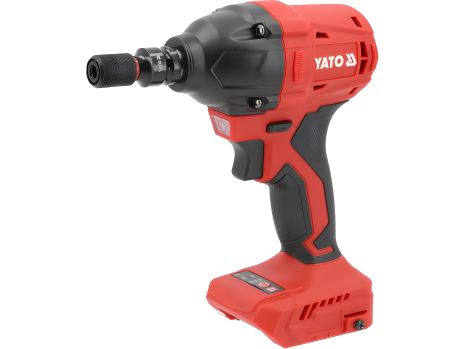 Аккумуляторный ударный гайковерт: 18 В Li-Ion, квадрат 1/2", 350 Нм (БЕЗ АККУМУЛЯТОРА) Yato YT-827792 Аккумуляторный ударный гайковерт: 18 В Li-Ion, квадрат 1/2", 350 Нм (БЕЗ АККУМУЛЯТОРА) Yato YT-827792