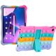 Детский Чохол SoftGel Kids pop-it для Lenovo Tab M10 Plus (3rd Gen) 10.6 TB125 TB128, Веселка Мятный