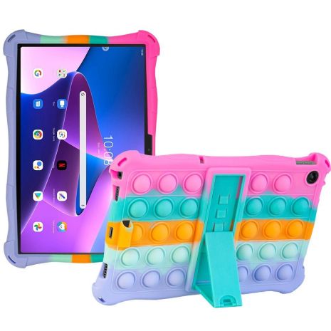 Чохол SoftGel Kids дитячий pop-it Lenovo Tab M10 3rd Gen TB328XU TB328FU Веселка Мятний