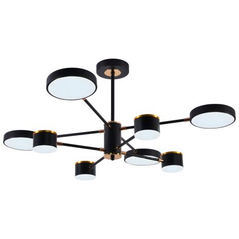 Акриловая светодиодная люстра Sirius B X13288/8 BK+FGD