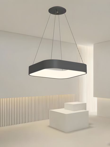 Світлодіодна люстра підвісна Sirius GLD-23411 BK 64W