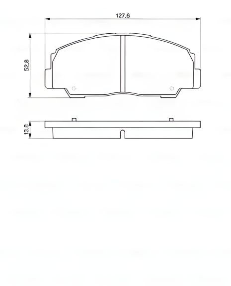 Гальмівні дискові колодки DAIHATSU Rocky/Rugger \\F \\2.2-2.8 \\93-02, BOSCH (0986424297)