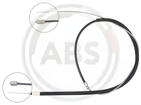 Задний трос ручного тормоза для Megane II 02- Л=Пр (диск) (2020/1080), ABS (K13146)