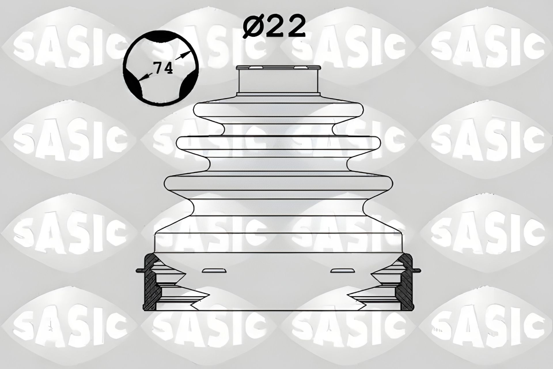 Пильовик ШРУСа для RENAULT Master II Scenic II, Sasic (1904005) Пильовик ШРУСа для RENAULT Master II Scenic II, Sasic (1904005)