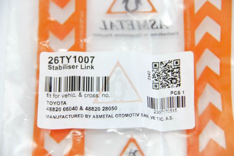 Тяга стабилизатора передняя Lexus RX 08-15 / Toyota Camry 01-06, ASMETAL (26TY1007)