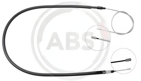 Задний трос ручного тормоза 20706- Л=Пр. (диск) (1905/1113), ABS (K13176)