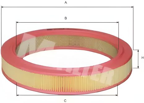 Фільтр повітряний ASIA MOTORS, HONDA QUINTET, MAZDA 626, M-FILTER (A110) Фільтр повітряний ASIA MOTORS, HONDA QUINTET, MAZDA 626, M-FILTER (A110)