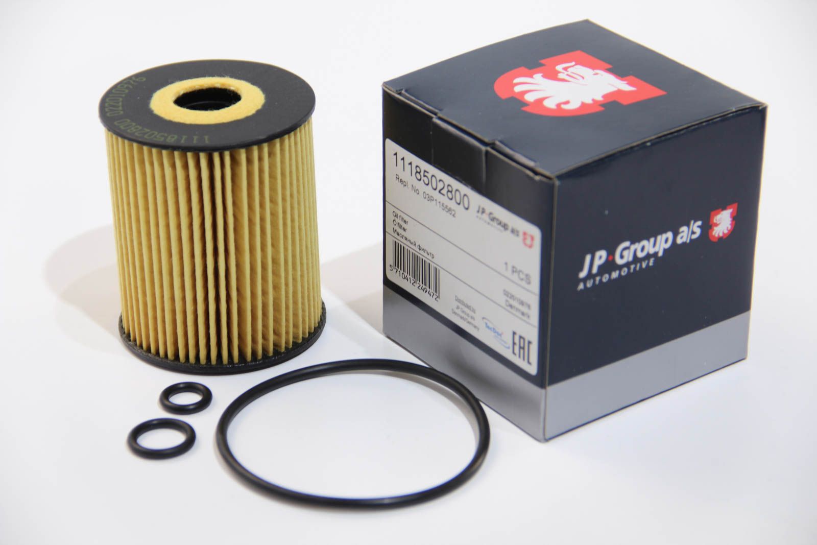 Фильтр масла Fabia/Polo 1.2TDI 10-, JP Group (1118502800) Фильтр масла Fabia/Polo 1.2TDI 10-, JP Group (1118502800)