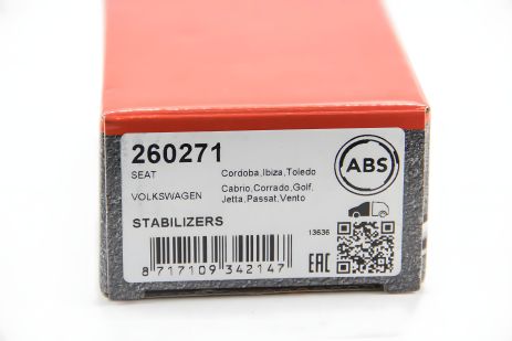 Передня тяга стабілізатора VW Golf III/Polo/Caddy II 91-/Amulet 03-, A.B.S. (260271)