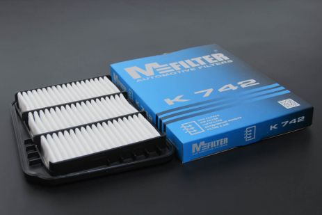 Фильтр воздушный Lacetti/Nubira 03-, MFILTER (K742) Фильтр воздушный Lacetti/Nubira 03-, MFILTER (K742)