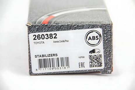 Передняя стабилизаторная тяга Avensis/Corolla 01-09 (285mm) ABS (260382) Передняя стабилизаторная тяга Avensis/Corolla 01-09 (285mm) ABS (260382)