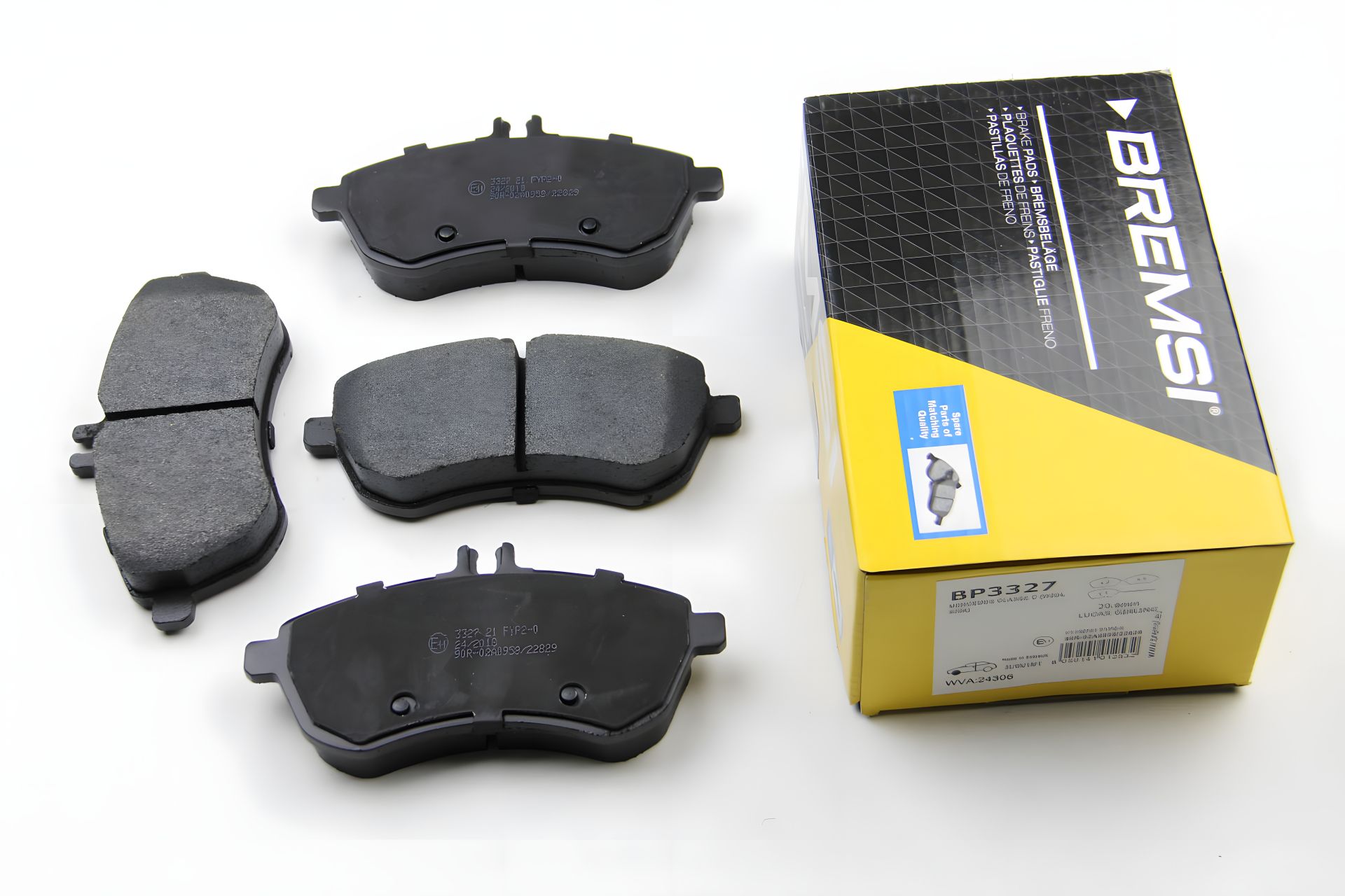 Передні гальмівні колодки MB W204 07-14 (TRW), Bremsi (BP3327) Передні гальмівні колодки MB W204 07-14 (TRW), Bremsi (BP3327)