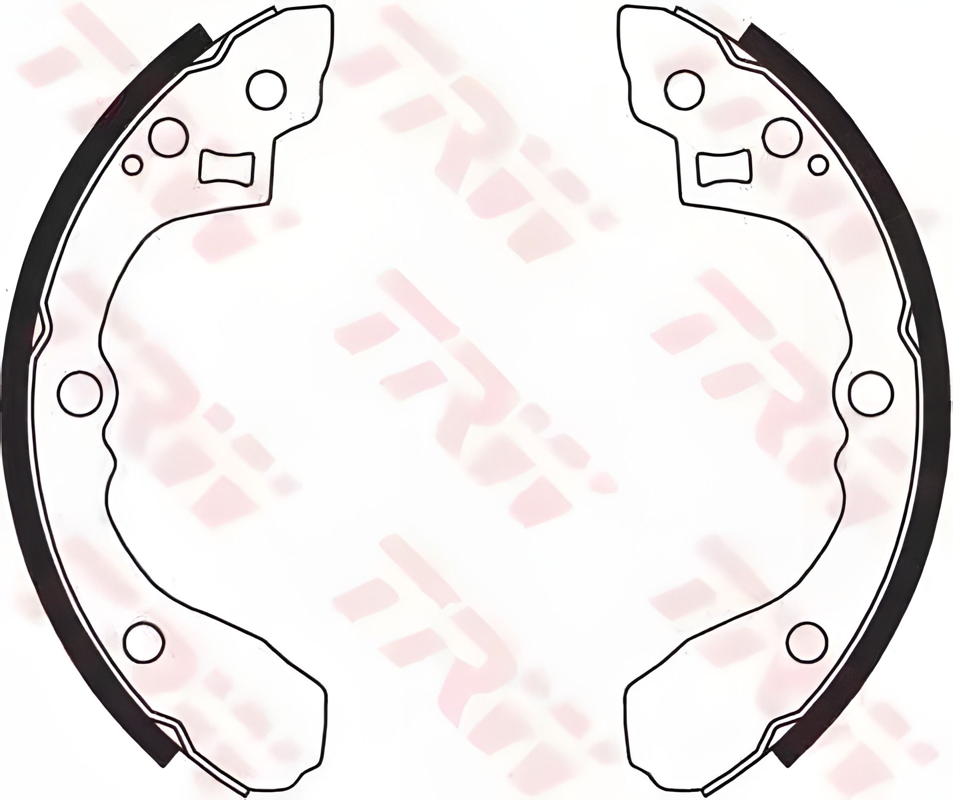 Барабанні гальмівні колодки KIA Mentor/Mentor II/Sephia, TRW GS8692 Барабанні гальмівні колодки KIA Mentor/Mentor II/Sephia, TRW GS8692