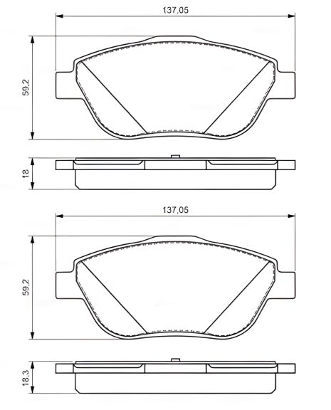 Тормозные колодки для Citroen DS3, BOSCH (0986494564) Тормозные колодки для Citroen DS3, BOSCH (0986494564)