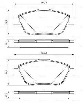 Гальмівні колодки Citroen DS3, BOSCH (0986494564)