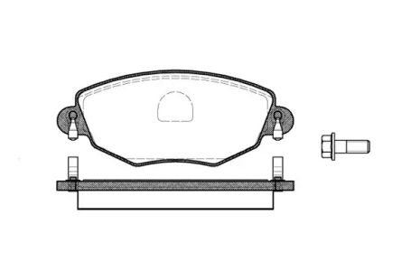 Колодки передні гальмівні Mondeo III/Jaguar X-TYPE 00- (Bosch), WOKING (P676300)