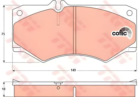 Дисковые тормозные колодки MERCEDES, PORTARO, PUCH (Steyr), VOLKSWAGEN 200GE/206D/207/207D/208/20 Дисковые тормозные колодки MERCEDES, PORTARO, PUCH (Steyr), VOLKSWAGEN 200GE/206D/207/207D/208/20
