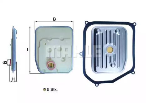 Фильтр АКПП SEAT/VW 01M/4-speed gear 97-03, MAHLE/KNECHT (HX147KIT)