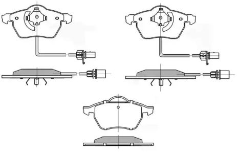 Колодки передні гальмівні Passat B5/Audi A4/A6 00-05, NATIONAL (NP2026)