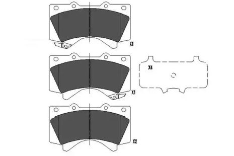 Передні гальма Toyota Land Cruiser 08- (Advics), Kavo Parts (KBP9098)