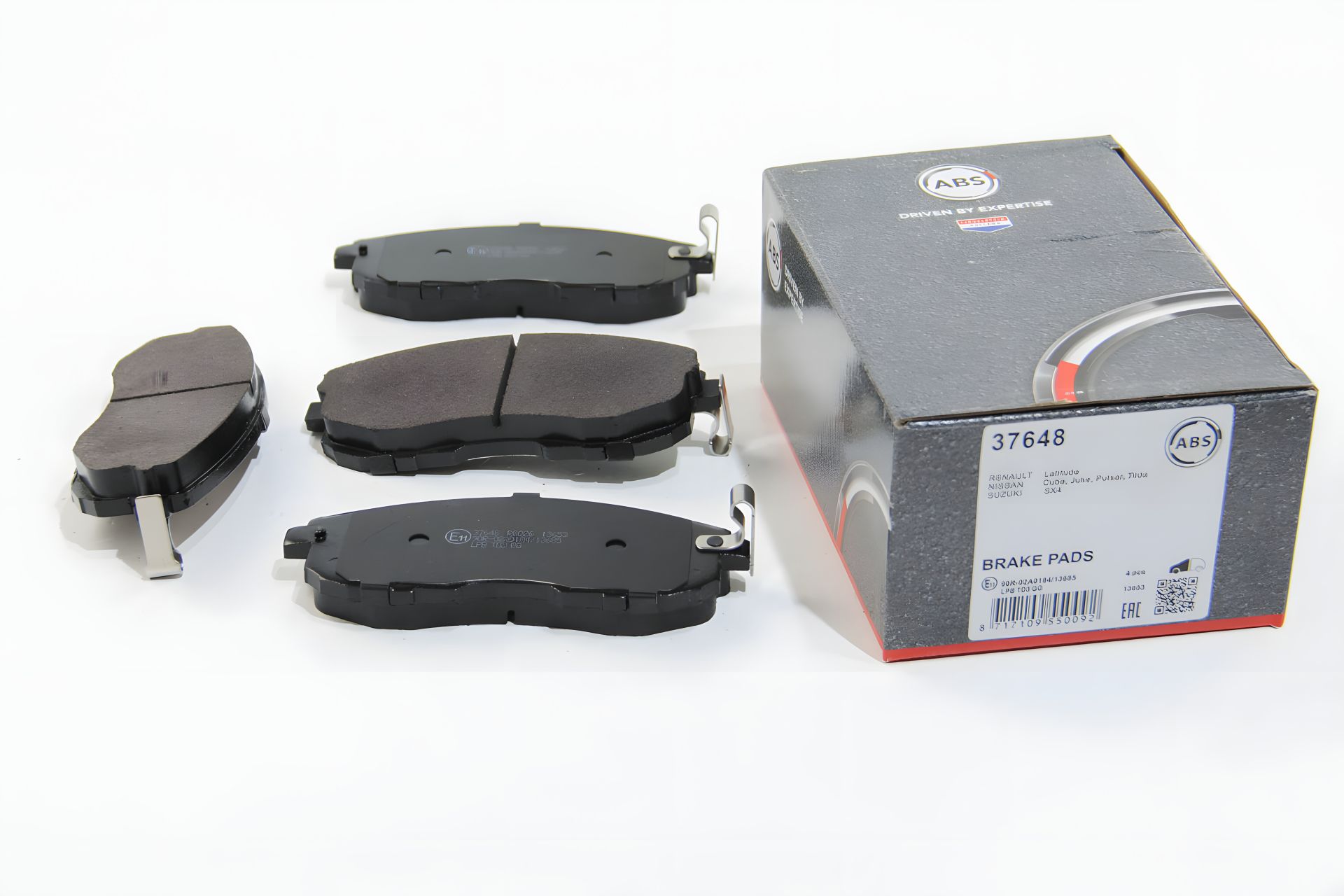 Передні гальмівні колодки Cube/Juke/Latitude/SX4/Teana (06-21) (ABS 37648), A.B.S. (37648) Передні гальмівні колодки Cube/Juke/Latitude/SX4/Teana (06-21) (ABS 37648), A.B.S. (37648)