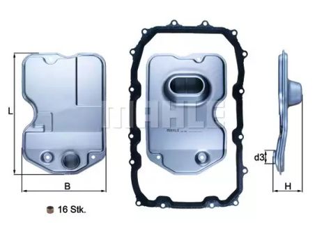 Фильтр АКПП Audi/VW 3,0 07-10, MAHLE/KNECHT (HX160KIT)