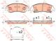 Дисковые тормозные колодки HYUNDAI/SUZUKI I10/SX4/Vitara F 13, TRW (GDB3618)