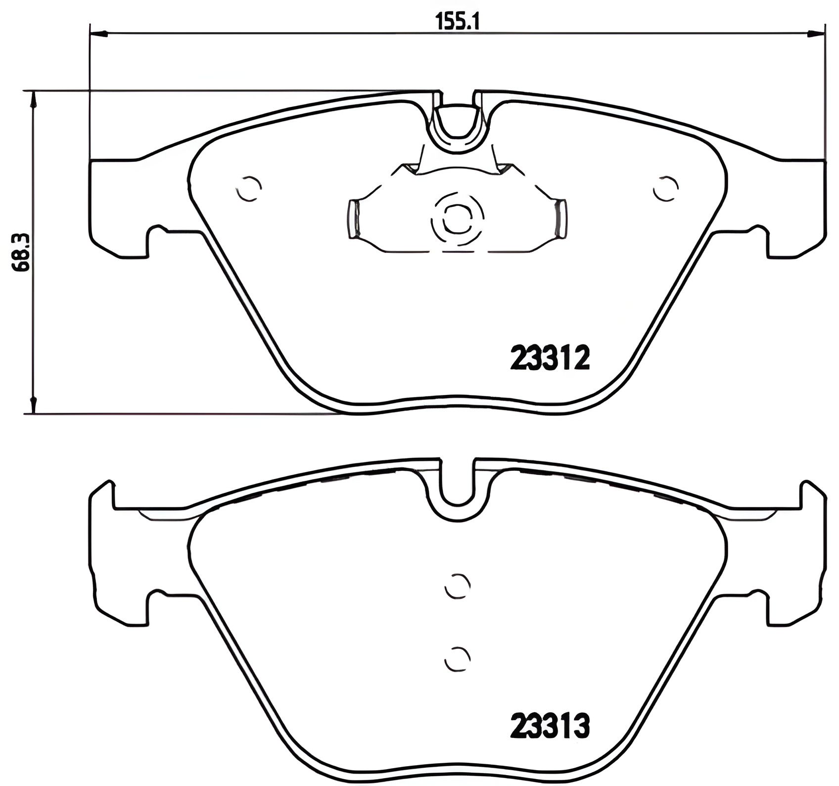 Гальмівні колодки BMW 3 (E90), 5 (E60) передні, від BREMBO (P06054) Гальмівні колодки BMW 3 (E90), 5 (E60) передні, від BREMBO (P06054)