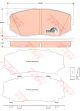 Дисковые тормозные колодки MAZDA CX7 F 07, TRW (GDB3471)