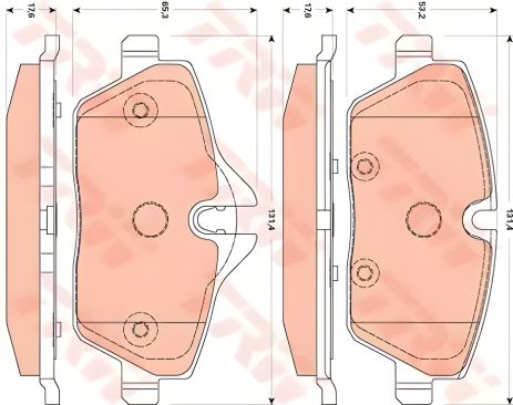 Дисковые тормозные колодки для MINI F 07, TRW (GDB1870) Дисковые тормозные колодки для MINI F 07, TRW (GDB1870)