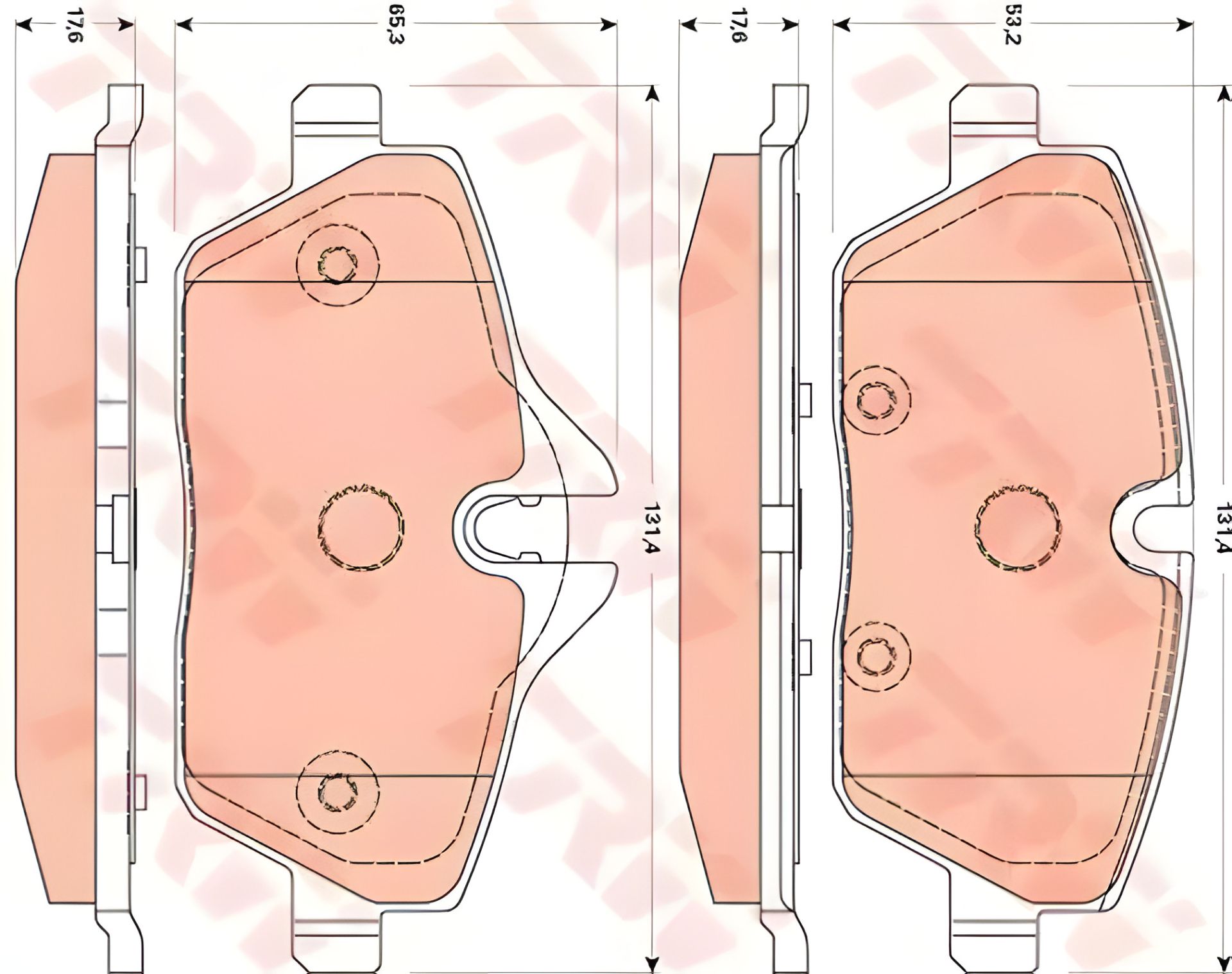 Гальмівні колодки дискові MINI F07, TRW (GDB1870) Гальмівні колодки дискові MINI F07, TRW (GDB1870)