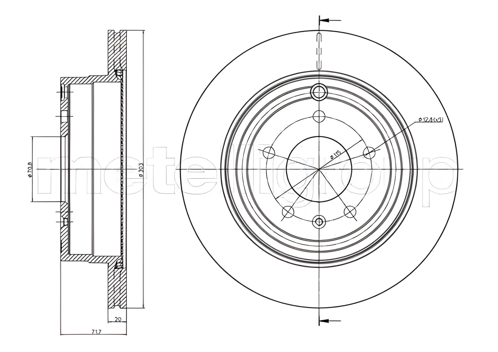 Задний тормозной диск Captiva/Antara 06-2.0-3.2, CIFAM (800893C) Задний тормозной диск Captiva/Antara 06-2.0-3.2, CIFAM (800893C)