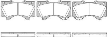 Комплект тормозных колодок, LEXUS TOYOTA, TOYOTA 044650C020, REMSA (127102) Комплект тормозных колодок, LEXUS TOYOTA, TOYOTA 044650C020, REMSA (127102)