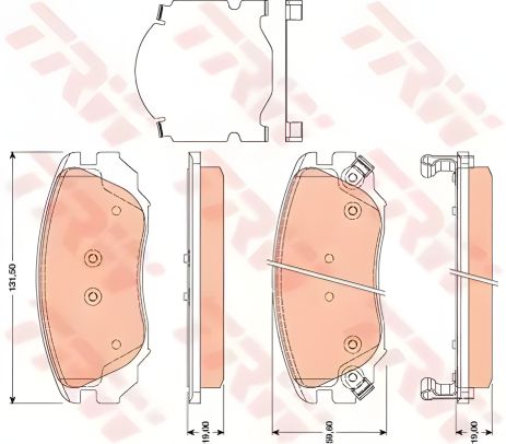 Тормозные колодки для OPEL и SAAB Astra/Insignia/Zafira/9-5 F 16 08, TRW (GDB1782) Тормозные колодки для OPEL и SAAB Astra/Insignia/Zafira/9-5 F 16 08, TRW (GDB1782)